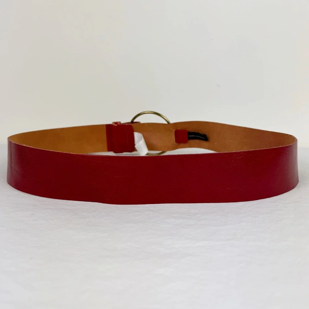 Banana Republic Red Leather Hip Belt - Picture 3 of 7